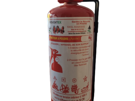 EXTINCTEUR 2 KG POUDRE AZOTE